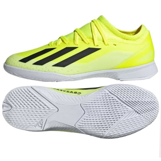 Buty piłkarskie adidas X Crazyfast League In Jr IF0685 żółte ze sklepu ButyModne.pl w kategorii Buty sportowe dziecięce - zdjęcie 178198257