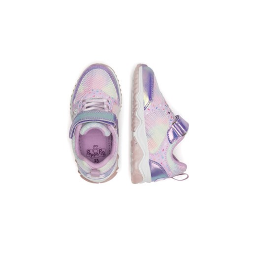 Wielokolorowe buty sportowe dziecięce Peppa Pig na rzepy 