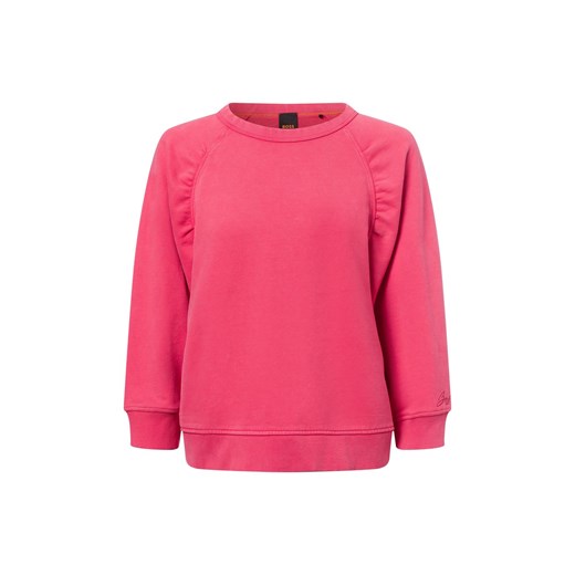 BOSS Orange Bluza damska - C_Etowel Kobiety Bawełna koralowy jednolity ze sklepu vangraaf w kategorii Bluzy damskie - zdjęcie 178202539