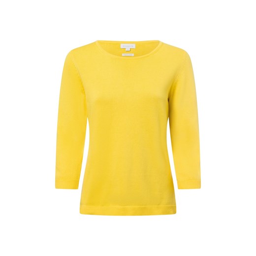 brookshire Sweter damski Kobiety Bawełna żółty jednolity L vangraaf