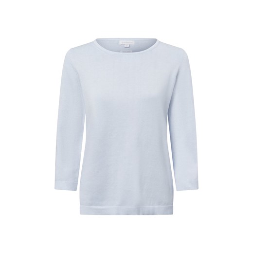brookshire Sweter damski Kobiety Bawełna jasnoniebieski jednolity ze sklepu vangraaf w kategorii Swetry damskie - zdjęcie 178202559