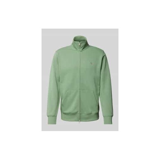 Bluza rozpinana o kroju regular fit z wyhaftowanym logo ze sklepu Peek&Cloppenburg  w kategorii Bluzy męskie - zdjęcie 178205236