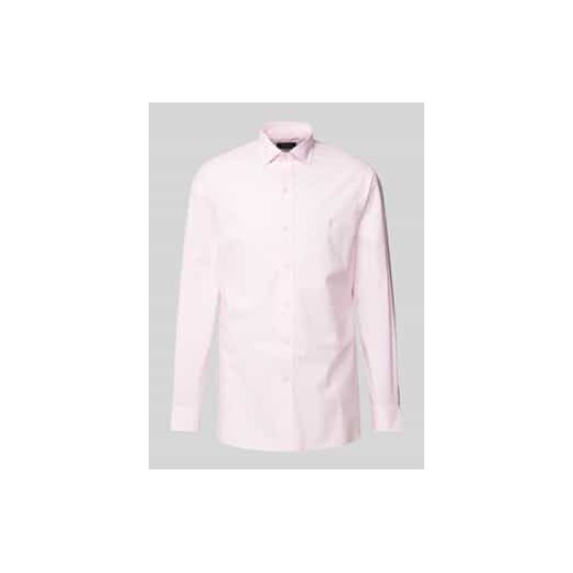 Koszula biznesowa o kroju custom fit z kołnierzykiem typu kent ze sklepu Peek&Cloppenburg  w kategorii Koszule męskie - zdjęcie 178205615