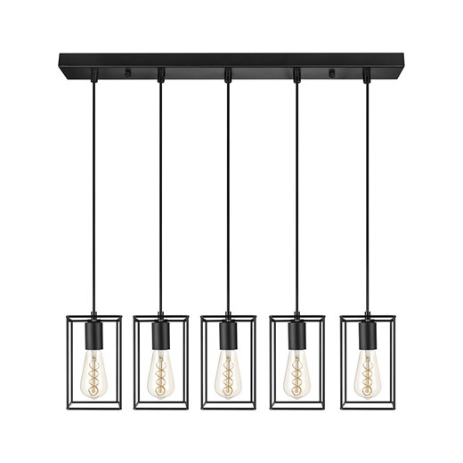 Lifa Living Lampa wisząca &quot;Emile&quot; w kolorze czarnym - 60 x 136 cm ze sklepu Limango Polska w kategorii Lampy wiszące - zdjęcie 178205707