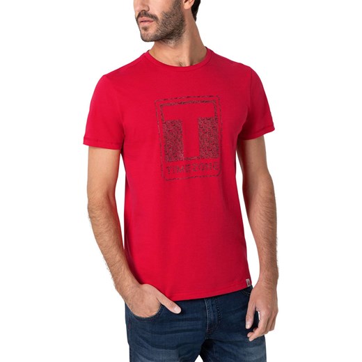 Timezone Koszulka w kolorze czerwonym ze sklepu Limango Polska w kategorii T-shirty męskie - zdjęcie 178205876