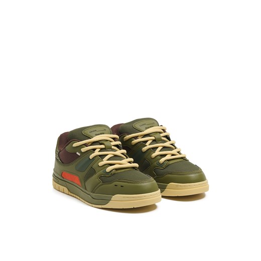 Cropp - Kolorowe sneakersy - zielony Cropp 44 Cropp