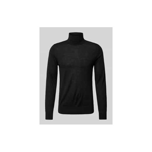 Sweter z dzianiny z wełny z golfem model ‘Neville’ ze sklepu Peek&Cloppenburg  w kategorii Swetry męskie - zdjęcie 178206847