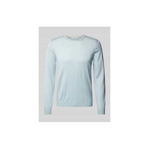 Sweter z dzianiny z okrągłym dekoltem ze sklepu Peek&Cloppenburg  w kategorii Swetry męskie - zdjęcie 178206966