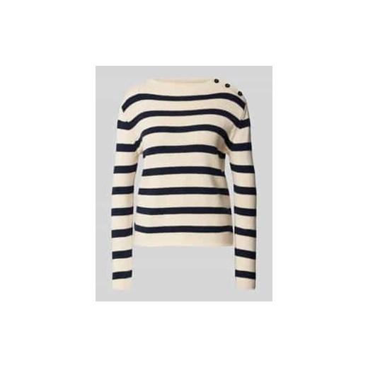 Sweter z dzianiny z listwą guzikową model ‘VIBO’ ze sklepu Peek&Cloppenburg  w kategorii Swetry damskie - zdjęcie 178207076