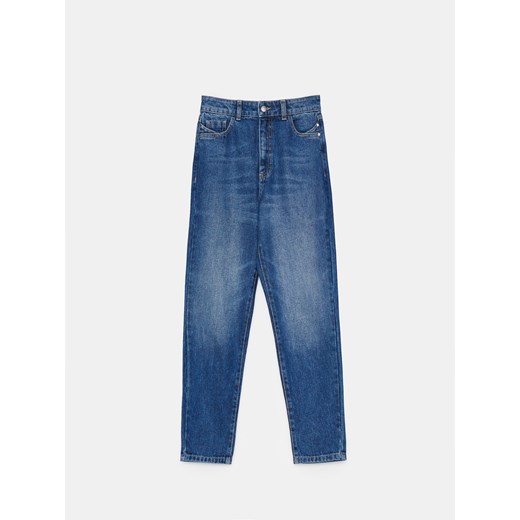 Mohito - Jeansy mom fit - niebieski ze sklepu Mohito w kategorii Jeansy damskie - zdjęcie 178207308