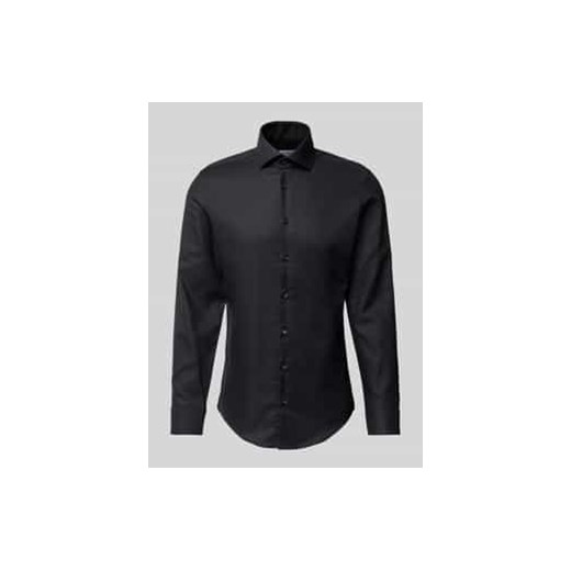 Koszula biznesowa o kroju slim fit z kołnierzykiem typu cutaway ze sklepu Peek&Cloppenburg  w kategorii Koszule męskie - zdjęcie 178208855
