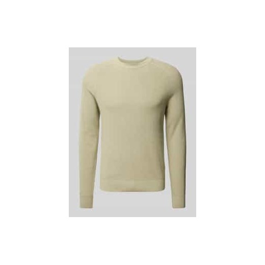 Sweter z dzianiny z okrągłym dekoltem model ‘OLIVER’ ze sklepu Peek&Cloppenburg  w kategorii Swetry męskie - zdjęcie 178208945