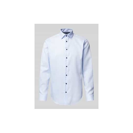 Koszula biznesowa o kroju regular fit z fakturowanym wzorem ze sklepu Peek&Cloppenburg  w kategorii Koszule męskie - zdjęcie 178209017