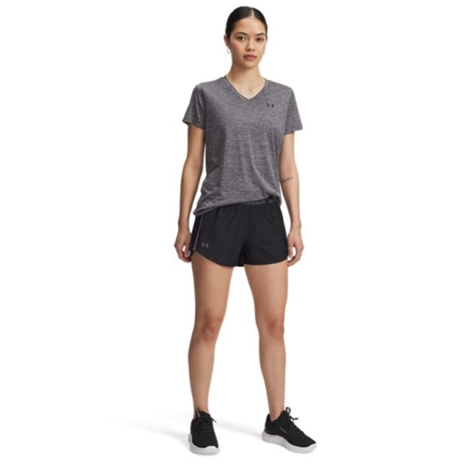 Damskie spodnie treningowe Under Armour Tech Play Up Shorts - czarne ze sklepu Sportstylestory.com w kategorii Szorty - zdjęcie 178209257