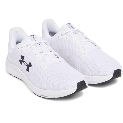 Męskie buty do biegania Under Armour UA Charged Pursuit 4 - białe ze sklepu Sportstylestory.com w kategorii Buty sportowe męskie - zdjęcie 178209316