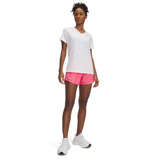 Damskie spodnie treningowe Under Armour Tech Play Up Shorts - różowe ze sklepu Sportstylestory.com w kategorii Szorty - zdjęcie 178209356