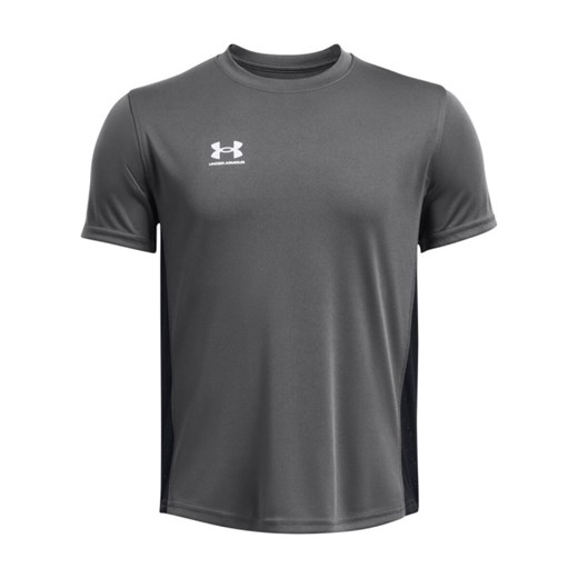 Chłopięca koszulka treningowa Under Armour UA B\'s Challenger Train SS - szara ze sklepu Sportstylestory.com w kategorii T-shirty chłopięce - zdjęcie 178209408