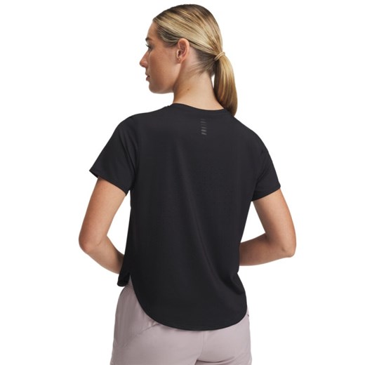 Damska koszulka do biegania Under Armour UA Launch Elite - czarna ze sklepu Sportstylestory.com w kategorii Bluzki damskie - zdjęcie 178209447