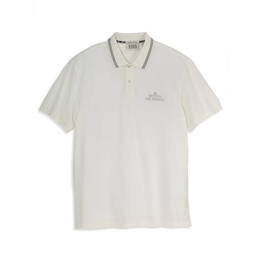 Scotch &amp; Soda Koszulka polo w kolorze białym ze sklepu Limango Polska w kategorii T-shirty męskie - zdjęcie 178211626