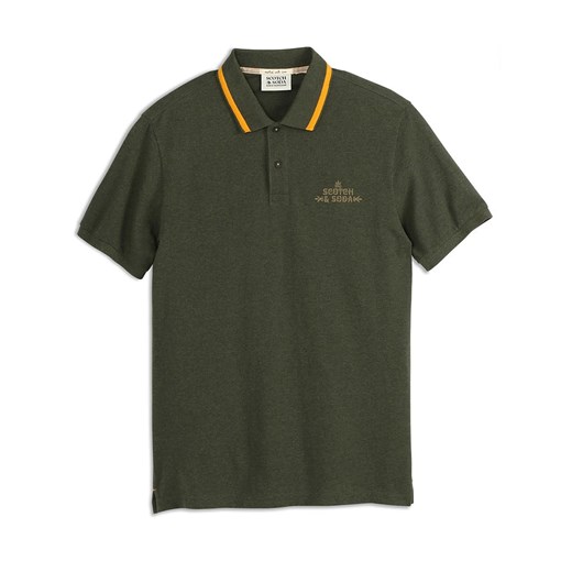 Scotch &amp; Soda Koszulka polo w kolorze khaki ze sklepu Limango Polska w kategorii T-shirty męskie - zdjęcie 178211629