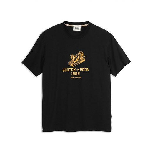 Scotch &amp; Soda Koszulka w kolorze czarnym ze sklepu Limango Polska w kategorii T-shirty męskie - zdjęcie 178211679