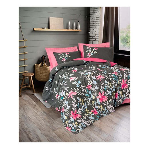 Colourful Cotton Komplet pościeli renforcé &quot;Merlin&quot; w kolorze czarno-różowym ze sklepu Limango Polska w kategorii Pościele - zdjęcie 178212309