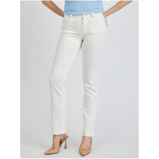 orsay Dżinsy - Slim fit - w kolorze białym ze sklepu Limango Polska w kategorii Jeansy damskie - zdjęcie 178212346