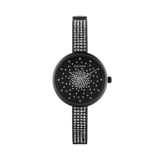 Zegarek Sekonda 40632 Czarny Sekonda one size okazja eobuwie.pl