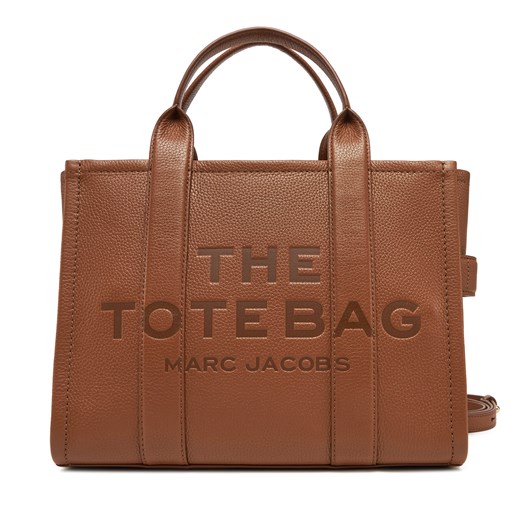 Torebka Marc Jacobs The Leather Medium Tote Bag H004L01PF21 Brązowy Marc Jacobs one size promocyjna cena eobuwie.pl