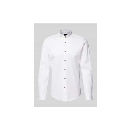 Koszula biznesowa o kroju Slim Fit ze stójką ze sklepu Peek&Cloppenburg  w kategorii Koszule męskie - zdjęcie 178213889