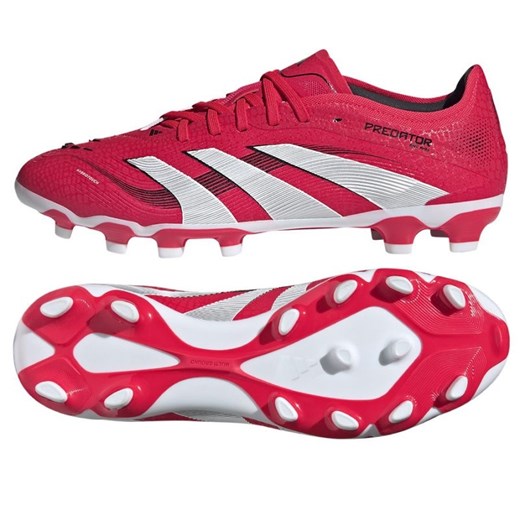 Buty piłkarskie adidas Predator Pro Mg ID3825 czerwone ze sklepu ButyModne.pl w kategorii Buty sportowe męskie - zdjęcie 178214318