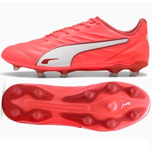 Buty piłkarskie Puma King Pro FG/AG 108308-01 czerwone ze sklepu ButyModne.pl w kategorii Buty sportowe męskie - zdjęcie 178214325