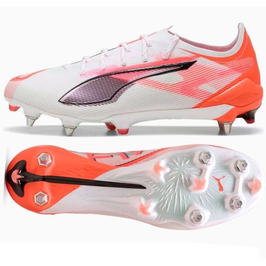Buty piłkarskie Puma Ultra 5 Ultimate MxSG 108343-01 białe ze sklepu ButyModne.pl w kategorii Buty sportowe męskie - zdjęcie 178214329