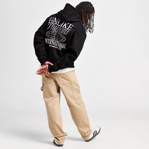 UNLIKE HUMANS BLUZA Z KAPTUREM GLOBAL HD BLK-BLK SWEATSHIRT ze sklepu JD Sports  w kategorii Bluzy męskie - zdjęcie 178215835