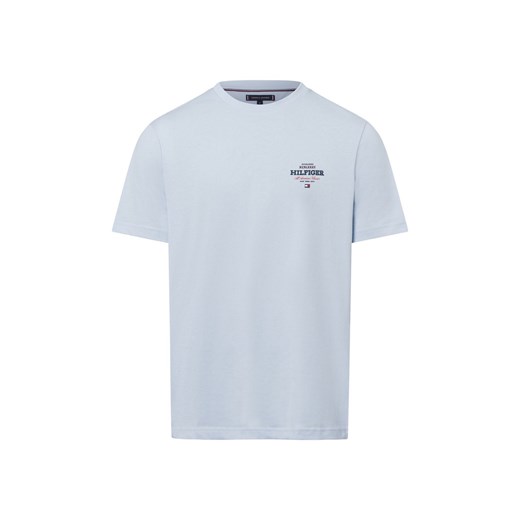 Tommy Hilfiger Koszulka męska Mężczyźni Bawełna niebieski jednolity ze sklepu vangraaf w kategorii T-shirty męskie - zdjęcie 178215918