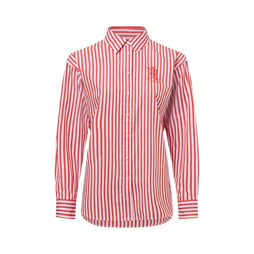 Lauren Ralph Lauren Damska bluzka koszulowa Lauren Kobiety Bawełna biały w paski ze sklepu vangraaf w kategorii Koszule damskie - zdjęcie 178215929