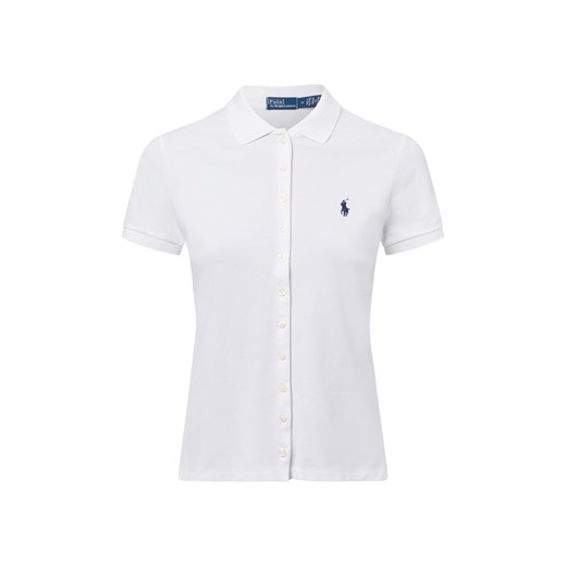 Polo Ralph Lauren Damska koszulka polo Kobiety Bawełna biały jednolity ze sklepu vangraaf w kategorii Bluzki damskie - zdjęcie 178215936