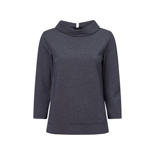 More & More Bluza damska Kobiety Sztuczne włókno granatowy w paski ze sklepu vangraaf w kategorii Bluzy damskie - zdjęcie 178215955