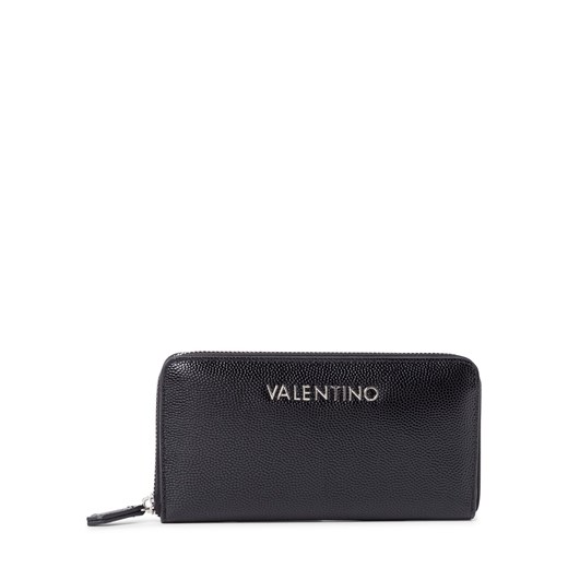 VALENTINO HANDBAGS Portfel damski - Divina Kobiety Sztuczna skóra czarny jednolity ze sklepu vangraaf w kategorii Portfele damskie - zdjęcie 178215977
