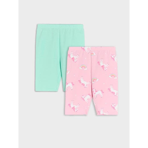 Sinsay - Szorty 2 pack - wielobarwny Sinsay 98 Sinsay