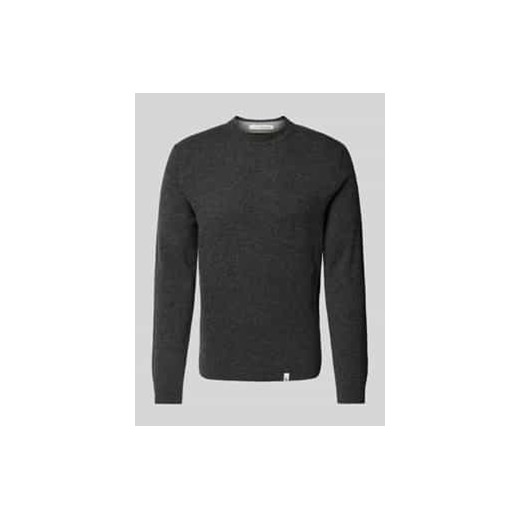 Sweter z dzianiny z detalami z logo ze sklepu Peek&Cloppenburg  w kategorii Swetry męskie - zdjęcie 178218647