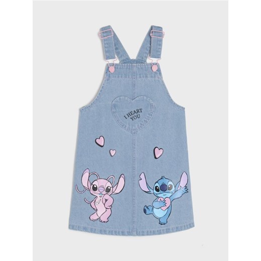 Sinsay - Sukienka jeansowa Stitch - niebieski ze sklepu Sinsay w kategorii Sukienki dziewczęce - zdjęcie 178220387