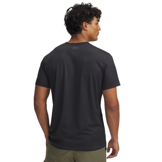 Męska koszulka treningowa Under Armour Vanish Elite Vent Prtd SS - czarna ze sklepu Sportstylestory.com w kategorii T-shirty męskie - zdjęcie 178220808