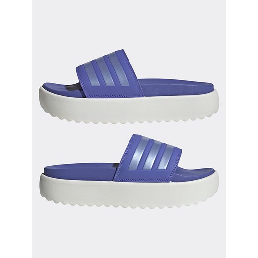 adidas Klapki w kolorze niebiesko-białym 40,5 wyprzedaż Limango Polska