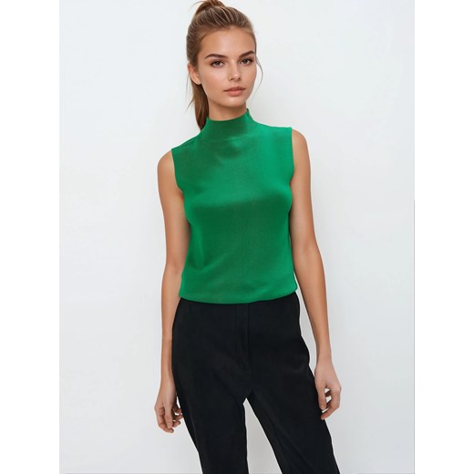 Mohito - Zielony top bez rękawów - zielony Mohito S Mohito