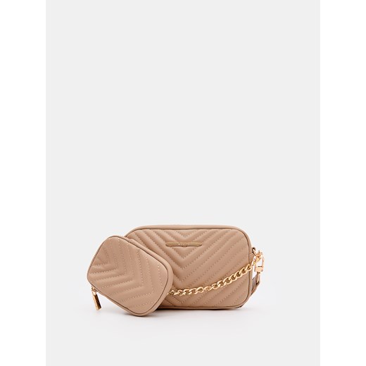 Mohito - Beżowa torebka crossbody - beżowy ze sklepu Mohito w kategorii Listonoszki - zdjęcie 178225635