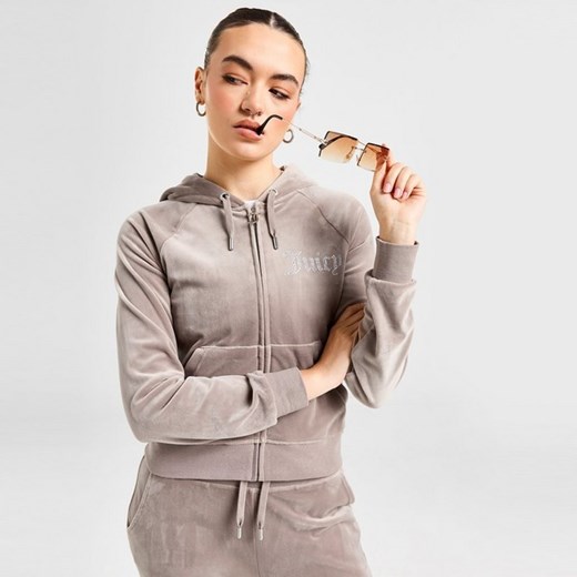 JUICY COUTURE BLUZA ROZPINANA Z KAPTUREM DMNT HOOD Juicy Couture S JD Sports okazja