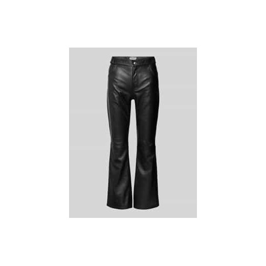 Spodnie skórzane z 5 kieszeniami model ‘PUSH CUIR LISSE’ ze sklepu Peek&Cloppenburg  w kategorii Spodnie damskie - zdjęcie 178226349