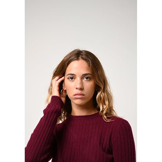 AUTHENTIC CASHMERE Kaszmirowy sweter &quot;Bella&quot; w kolorze bordowym XL okazyjna cena Limango Polska