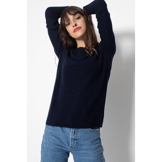 AUTHENTIC CASHMERE Kaszmirowy sweter &quot;Ecrin&quot; w kolorze granatowym ze sklepu Limango Polska w kategorii Swetry damskie - zdjęcie 178227717